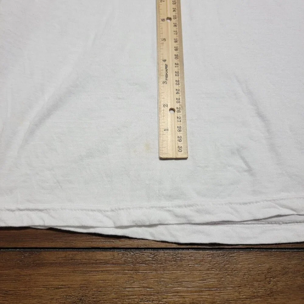 True Religion Arm Logo SS White Unisex Tee - Size Large